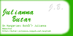 julianna butar business card